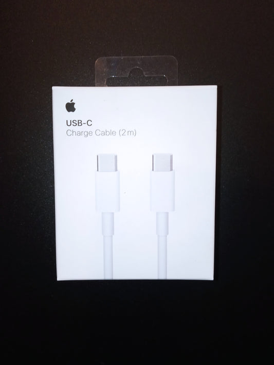 Apple USB-C Charge Cable (2m) A1739 Genuine Box Packed - One Year Warranty - USA LLA version -