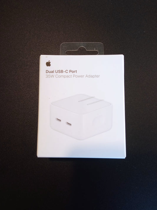 Apple 35W Dual USB-C Power Adapter A2571 Genuine Box Packed - One Year Warranty