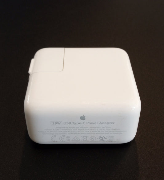 Apple 29W USB-C Power Adapter A1540 Grade A - One Year Warranty