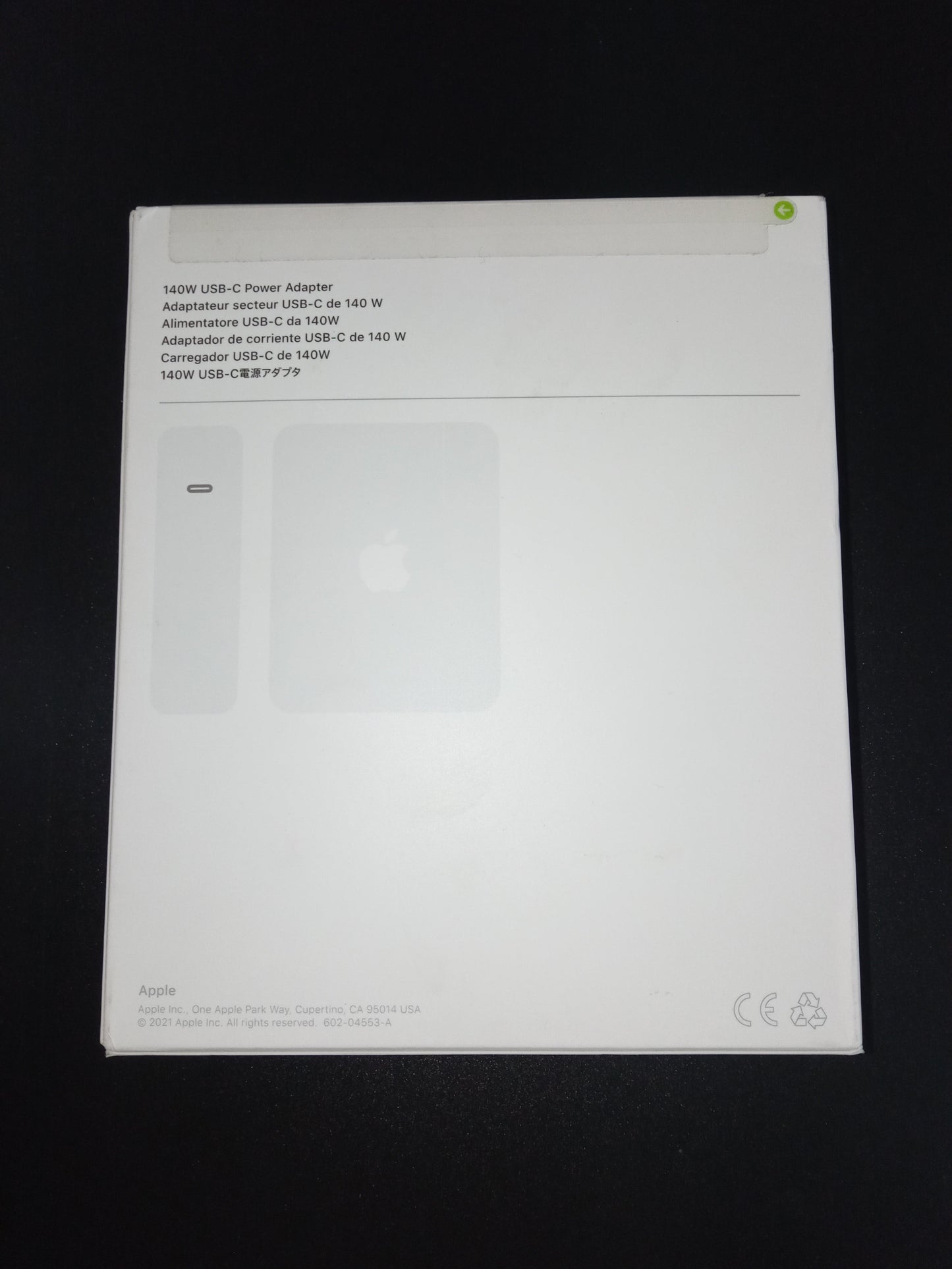 Apple 140W USB-C Power Adapter A2452 Genuine Box Packed - One Year Warranty