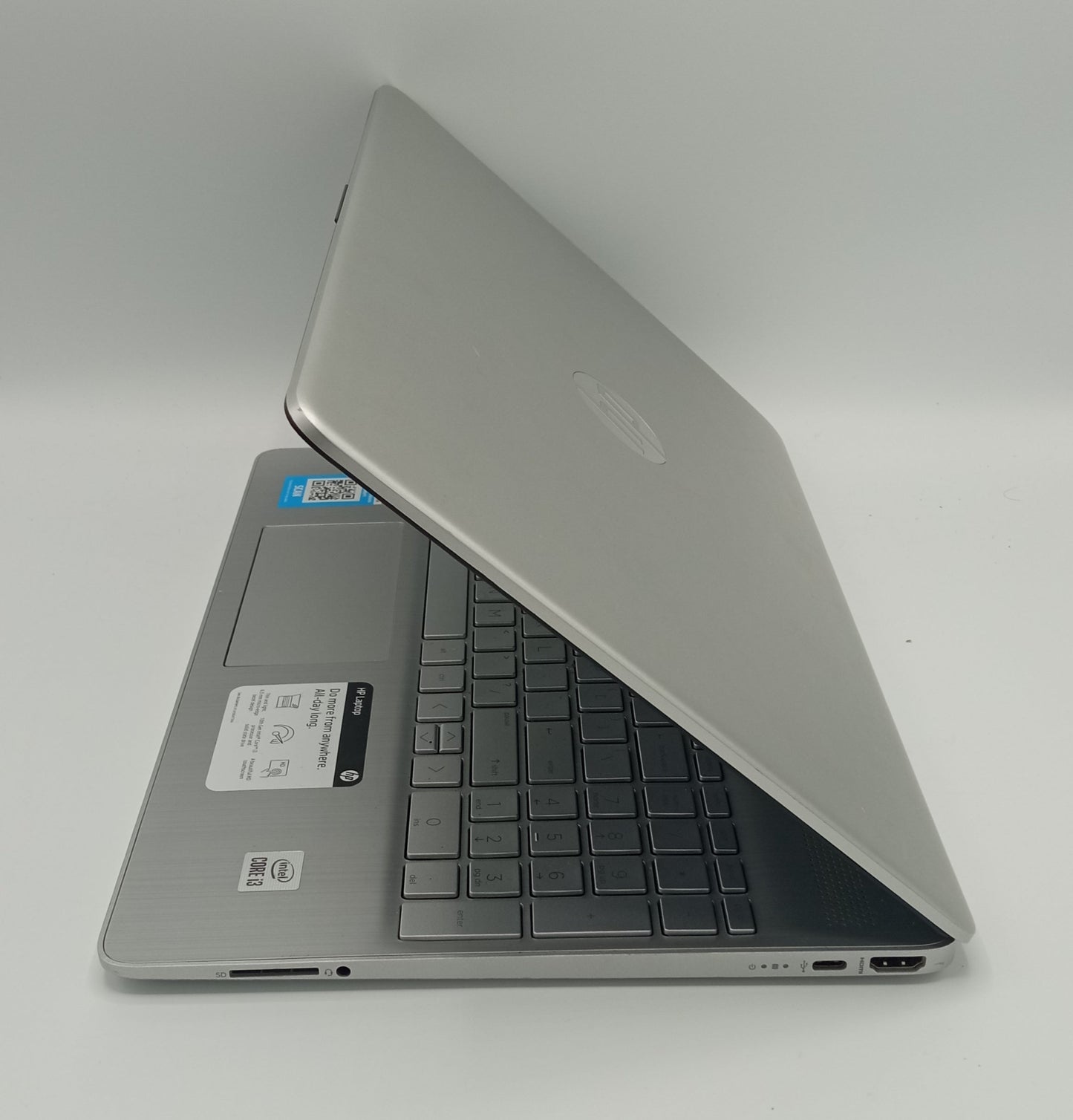 HP Laptop 15-dy1xxx | 15 Inches | Touch | Intel Core i3 1.2 GHz | 10th Generation | 4GB Ram | 256GB SSD | Silver | Used