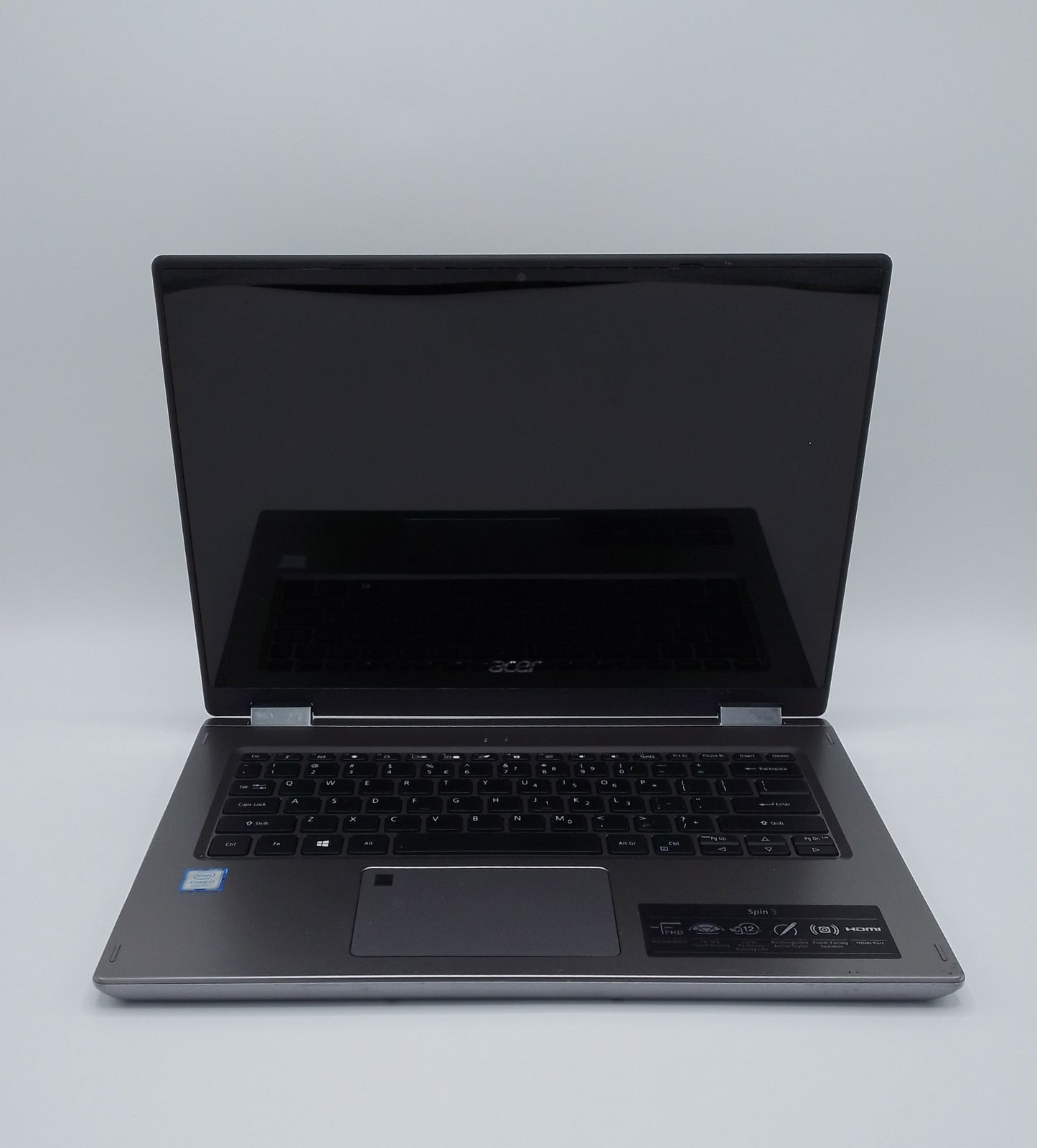 Acer Spin 3 (SP314-53N) | 14 Inches | Touch | Intel Core i7 1.8 GHz Processor | 8th Generation | 16GB Ram | 256GB SSD | Gray | Used (Great Condition)