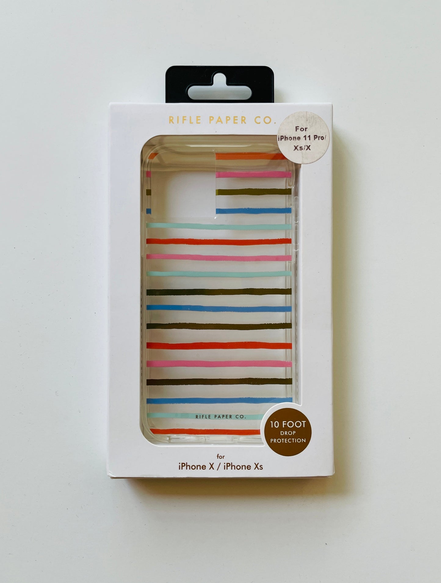 Rifle Paper Co. Clear Happy Stripes Case