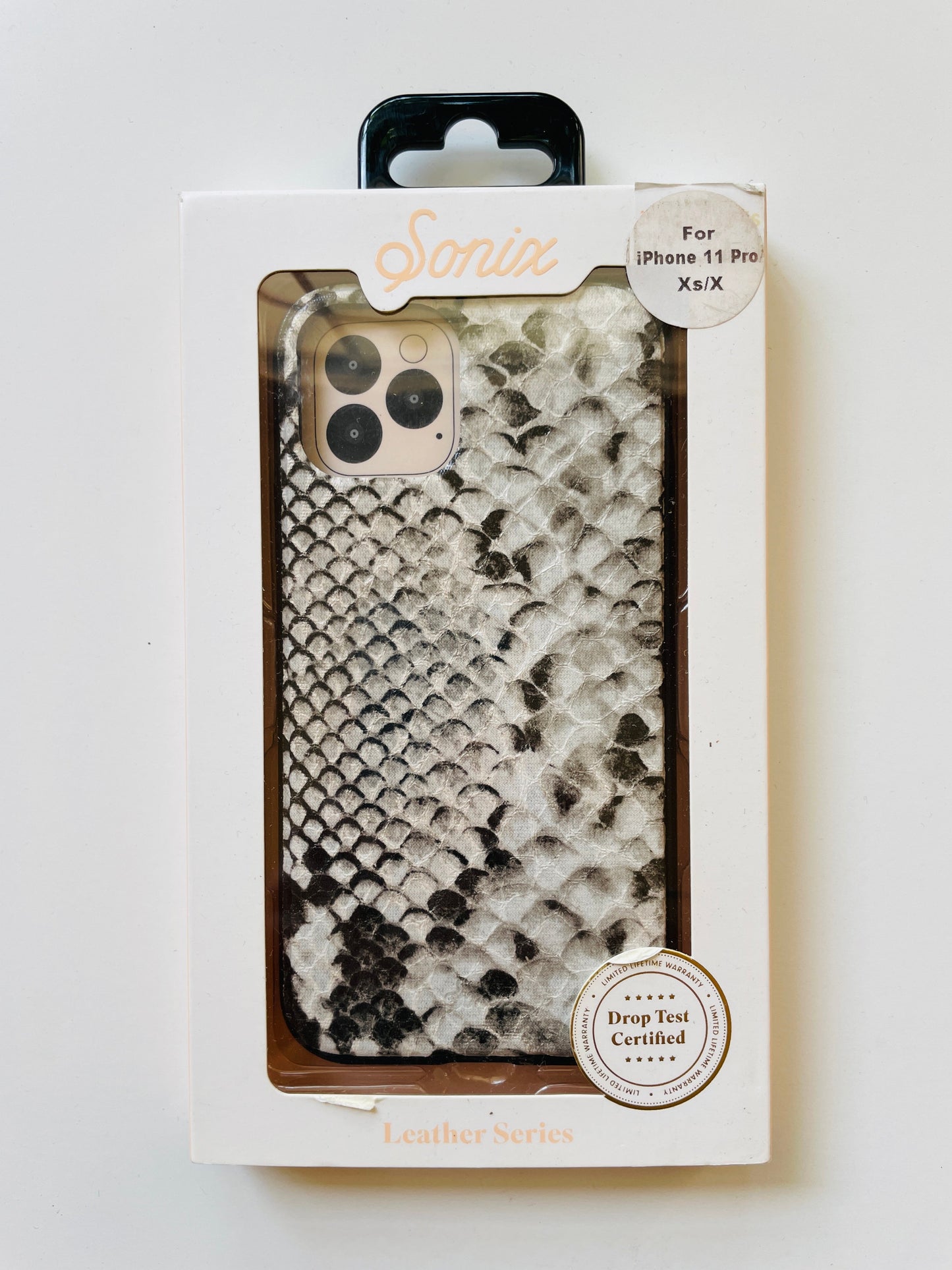 Sonix Leather Case Grey Python Case